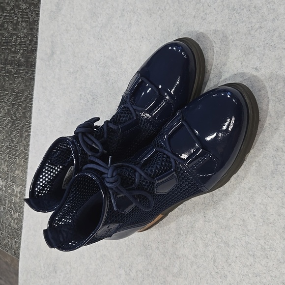 🐢 Sorel Major Lace Mesh Collegiate Navy Boots Size 8.5 Excellent Condition - Picture 12 of 15